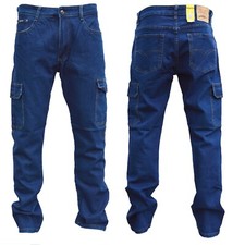 Herren Jeans Hose Regular Cargohose  Gerades Bein  Übergröße Freizeithose Arbeit