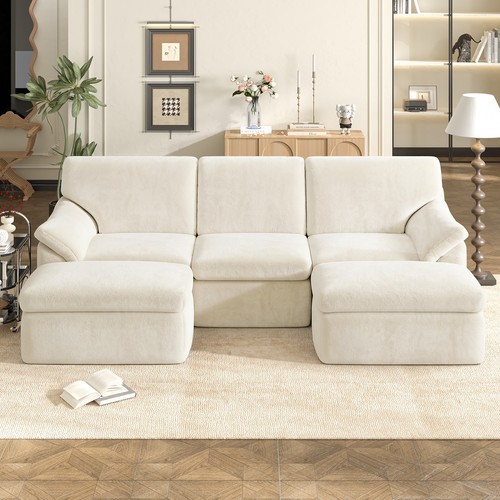 Sitzer form ecksofa couch - u-form,
