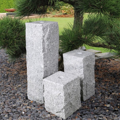 3er granit säulenset für diy - säulenset,