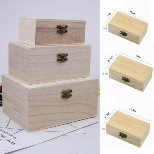 Groß holz box mit - holz, klappdeckel