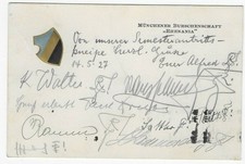 Postkarte 1927 Burschenschaft