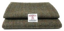 Harris Tweed grün Herringbone