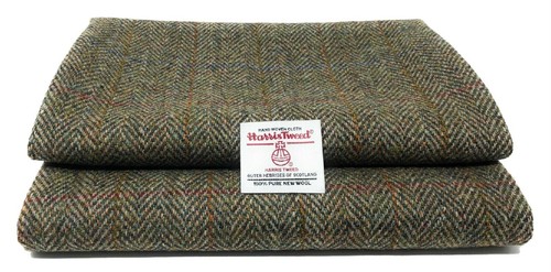 Harris tweed grün fischgrät - grün,
