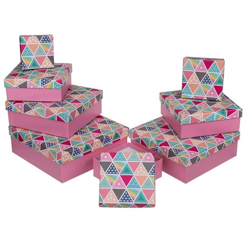 Rosa geschenkkartons mit - rosa,