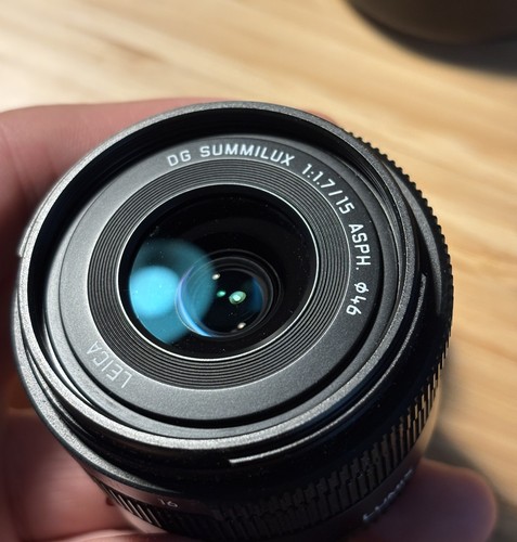 Panasonic leica 15mm 7 - 15mm, f/1.7