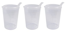 Medi-Inn Schnabelbecher Transparent Öffnung 4 x 4 mm Schnabeltasse (3 Stück)