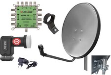 Digitale 8 Teilnehmer Satellitenschüssel Komplett-Anlage mit Premium Multischalt