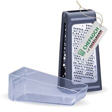 Chefkoch trifft Fackelmann Küchenreibe mit Behälter – Käsereibe, Parmesanreibe