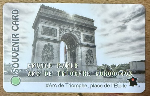 Paris arc triomphe karte - paris,