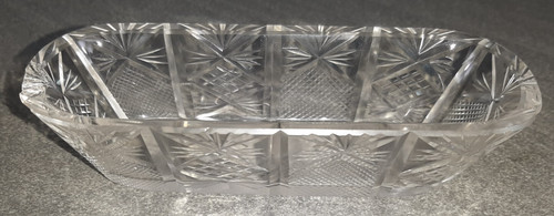 Vintage glasschale ovale - vintage,
