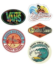 5x SURF Aufkleber Kult Sticker