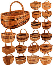 Einkaufskorb AUSWAHL Weidenkorb QUERBÜGEL Präsentkorb Autokorb Weide WIKLER