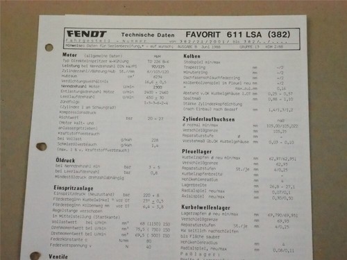 Fendt favorit 611 - fendt, lsa