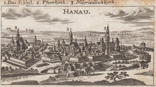 Hanau original kupferstich - original,