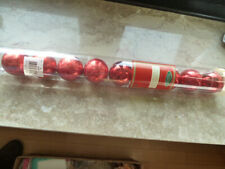 12 WEIHNACHTSKUGELN Rot für Innen und Ausse  Christbaumschmuck Christbaumkugeln