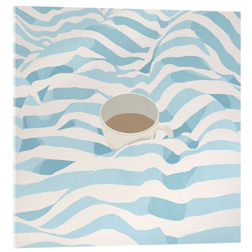 Acrylglasbild kaffee bett - acrylglasbild,