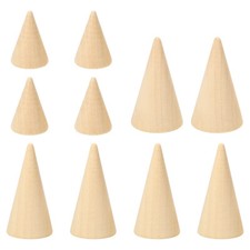 Natural Holz Kegel Ring Halter