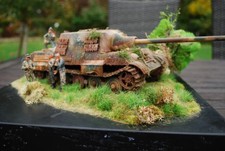 1/35 gebaut, built, German Sd.Kfz.186 Jagdtiger, Diorama mit 4 Figuren, s.Pz.J.