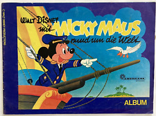 Americana Sammelbilderalbum "Mit Micky Maus rund um die Welt". ca.1971, komplett