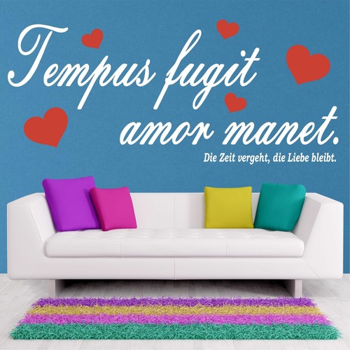 Wandtattoo spruch tempus - wandtattoo,