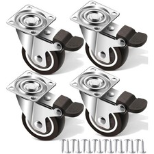 Möbelrollen Set Gummi 25mm