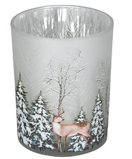 Windlicht Hirsch im Wald