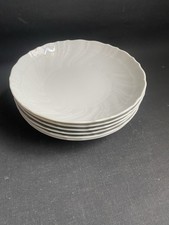 6 x Schirnding Bavaria Palazzo Weiß Suppenteller 21,5 cm