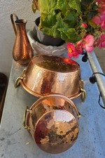 2 Kupfer Messing Töpfe