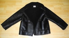 ZARA Winterjacke Shearling Doubleface Biker Bomberjacke S 34 36 / Mex 26 schwarz