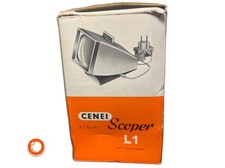 1960er Diabetrachter Cenei Scoper Trafo mit Licht, Lupe in originaler Verpackung