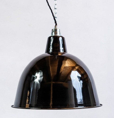 Fabriklampe 36cm schwarz - , rund