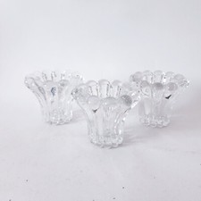 Kerzenständer Bubble Glas Stabkerzen Tafelkerzen 3 Stück Vintage