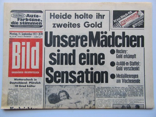 Bild zeitung 1972 su - zeitung,