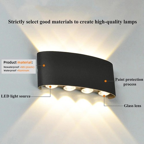 Moderne led down wand - moderne, up