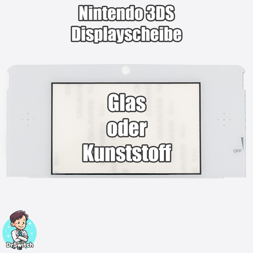 Nintendo 3ds lcd frontscheibe - lcd,