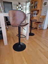 hochtisch mit zwei Barhocker, Tisch 90x90, Höhe 95cm, Eiche hell, Vollholz, neuw