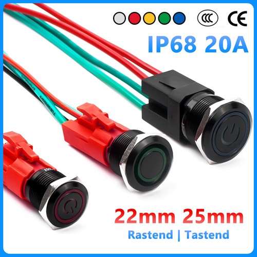 25mm led druckschalter - 22/25mm,
