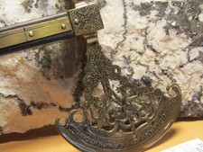 RARITÄT Hellebarde für Bergparade aus Messing aus dem Harz