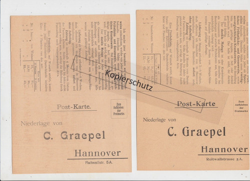 Werbekarten graepel - c.,