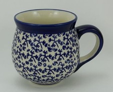 B-Ware Bunzlauer Keramik Tasse BÖHMISCH - Kugelbecher - 0,25 Liter, (K090-P364)