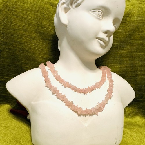 Echter rosenquarz kette - rosenquarz,