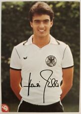 Hansi Müller DFB VFB Stuttgart signierte Autogrammkarte  90ziger Jahre Mailand