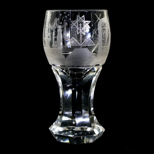 Freimaurerglas mit umlaufend