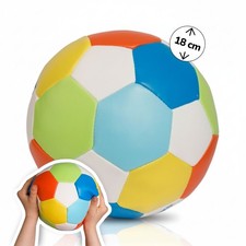 Softball Ø 18 cm bunt | extra weicher Spielball | Fußball für Kinder