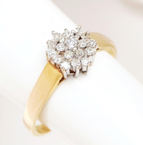 Brillantring karat 585 gold - 585,