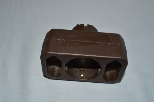 Fach euro steckdosenadapter - 3-fach,
