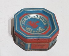 Alte Dose Blechdose Hirsch Stahlstecknadeln TOP!