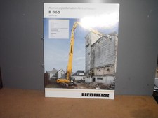 LIEBHERR R960 DEMOLITION ABBRUCHBAGGER 20 Seiten BROSCHÜRE 2019