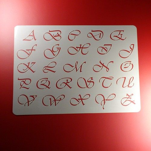 Schablone alphabet - a4,