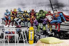 3D Superheld Graffiti Tapete Wandbild Ablösbar Selbstklebend 1890